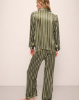 Inez Washable Silk Printed Long PJ Set