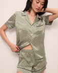 Inez Washable Silk Printed Short PJ Set