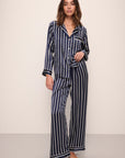 Inez Washable Silk Printed Long PJ Set