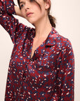 Inez Washable Silk Printed Long PJ Set