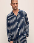 Charles Washable Silk Printed Long PJ Set