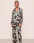 Eberjey x L'AGENCE - Inez Washable Silk Printed Long PJ Set