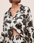 Eberjey x L'AGENCE - Inez Washable Silk Printed Long PJ Set