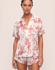 Eberjey x L'AGENCE - Inez Washable Silk Printed Short PJ Set