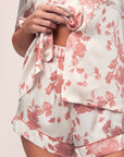 Eberjey x L'AGENCE - Inez Washable Silk Printed Short PJ Set