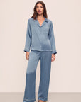 Inez Washable Silk Long PJ Set