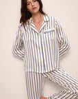 Inez Washable Silk Printed Long PJ Set