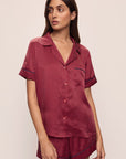 Inez Washable Silk Printed Short PJ Set