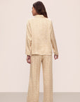 Inez Washable Silk Printed Long PJ Set