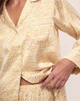 Inez Washable Silk Printed Long PJ Set