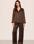 Inez Washable Silk Long PJ Set