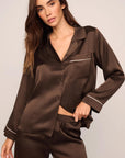 Inez Washable Silk Long PJ Set