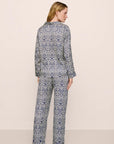 Eberjey x Casa Del Sol - Inez Washable Silk Printed Long PJ Set