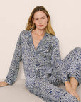 Eberjey x Casa Del Sol - Inez Washable Silk Printed Long PJ Set