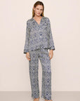 Eberjey x Casa Del Sol - Inez Washable Silk Printed Long PJ Set