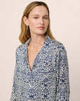 Eberjey x Casa Del Sol - Inez Washable Silk Printed Long PJ Set