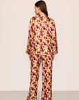 Eberjey x Lily Aldridge - Inez Washable Silk Printed Long PJ Set