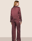 Inez Washable Silk Printed Long PJ Set