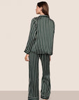 Inez Washable Silk Printed Long PJ Set