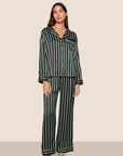 Inez Washable Silk Printed Long PJ Set