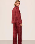 Eberjey x Lily Aldridge - Inez Washable Silk Printed Long PJ Set