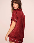 Eberjey x Lily Aldridge - Inez Washable Silk Printed Short PJ Set