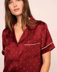 Eberjey x Lily Aldridge - Inez Washable Silk Printed Short PJ Set