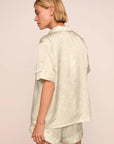 Inez Washable Silk Printed Short PJ Set