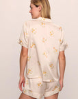 Inez Washable Silk Printed Short PJ Set