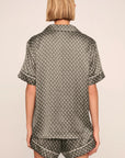 Inez Washable Silk Printed Short PJ Set