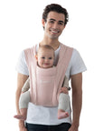 Embrace Baby Carrier Newborn to Toddler - Lightweight Ergonomic Baby Carriers - Cozy Essentials (7-25 Pounds), Ponte Knit, Cream