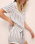 Inez Washable Silk Printed Short PJ Set