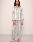 Inez Washable Silk Printed Long PJ Set
