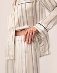 Inez Washable Silk Printed Long PJ Set