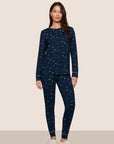 Gisele Printed TENCEL™ Modal Crewneck PJ Set