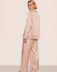 Inez Washable Silk Printed Long PJ Set
