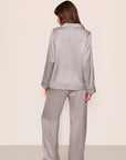 Inez Washable Silk Printed Long PJ Set