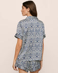 Eberjey x Casa Del Sol - Inez Washable Silk Printed Short PJ Set
