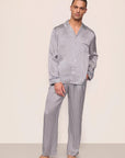 Charles Washable Silk Printed Long PJ Set